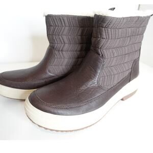 Merrell Haven Bluff Polar Brown Waterproof Booties size 10